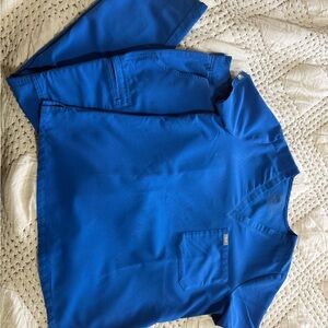 Figs Women's Scrub Set in Royal Blue